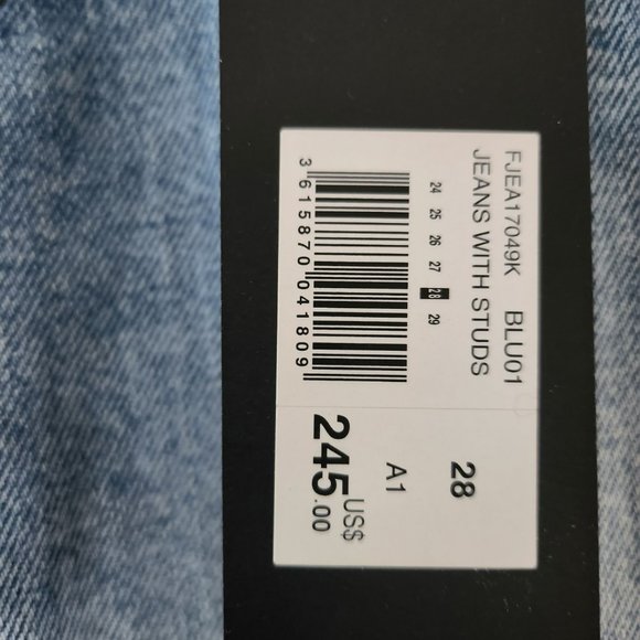 Kooples Mily High-waisted Jeans w/Studs nwt - Picture 6 of 8